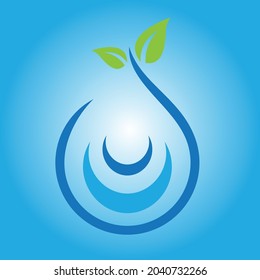 ilustración de icono de vector de caída de agua