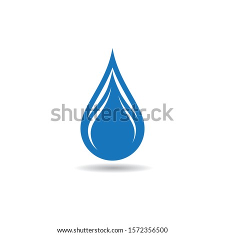 Water drop vector icon illustration