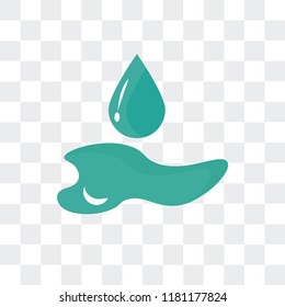 Water drop vector icon isolated on transparent background, Water drop logo concept