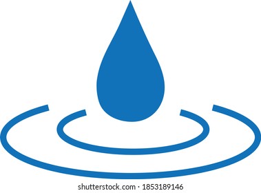 Water Drop vector icon isolated.