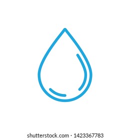 Water drop, vector icon. Liquid droplet.