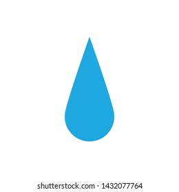 Water drop, vector icon. Liquid droplet.