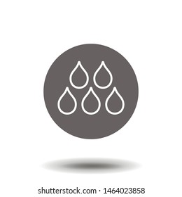 Water drop - Vector icon in modern flat style for web, graphic and mobile design.