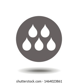 Water drop - Vector icon in modern flat style for web, graphic and mobile design.