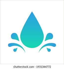 Water Drop vector icon on white background