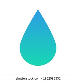 Water Drop vector icon on white background