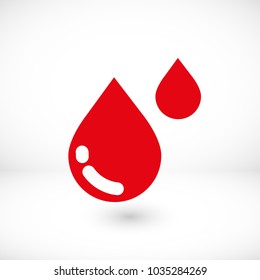 Water Drop Vector Icon. The Symbol Of A Liquid. Oil Drop Icon. Raindrop Icon And Weather Symbol