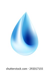 water drop vector icon symbol illustration