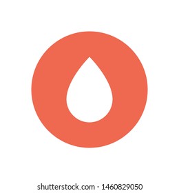 A water drop vector icon .The symbol of a rain and clean water , an illustration of a raindrop .The symbol of a drop. The wheather line. The sign of a drop.