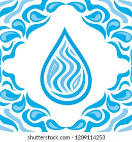 Water drop. Vector illustration
