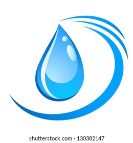 Gota de agua - Ilustración vectorial