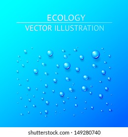 Water drop. Vector illustration.