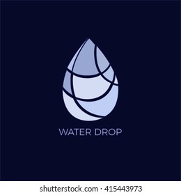 Water drop. Vector Illustration. Eps 8