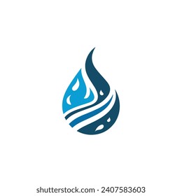 water drop vector illustration. Icon and logo design, symbol, energy symbol