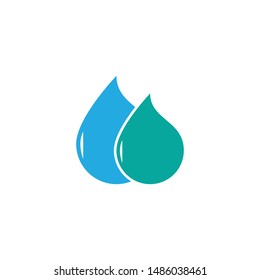 Water drop vector illustration. isolated on white