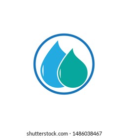 Water drop vector illustration. isolated on white