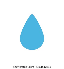 Water drop vector illustration. Isolated on white