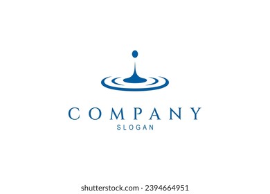 Water drop vector illustration logo design