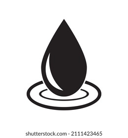 Water drop vector illustration on white background