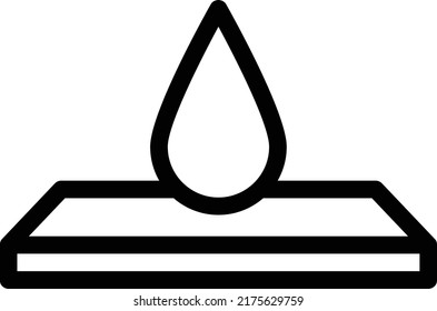 Ilustración del vector del agua sobre un fondo transparente.Símbolos de calidad superior.Icono del vector de trazo para el concepto y el diseño gráfico.