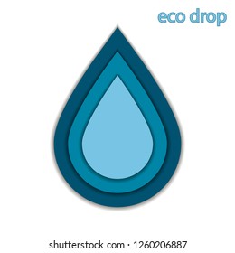 
Water drop vector image