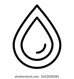 Water drop Vector Line Icon Design