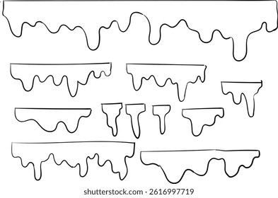 Water Drop Vector Liner Art 