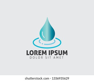 Water Drop Vector Logo