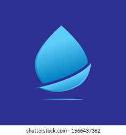 water drop vector logo design