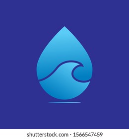 water drop vector logo design
