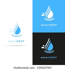 Water Drop vector logo design template. Clean water, filtration.