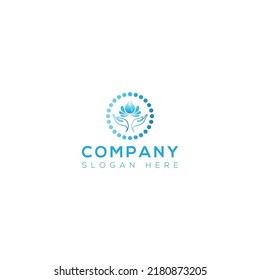water drop vector logo design