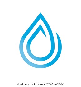 Water Drop Vector Logo Design Template