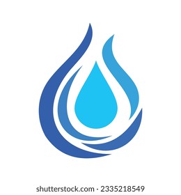 Water drop Vector Logo Design Template