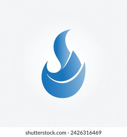water drop vector logo design concept design template