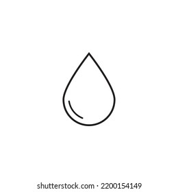 water drop vector logo illustration template design