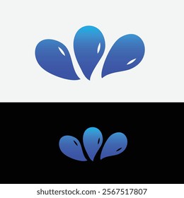 water drop vector minimal design