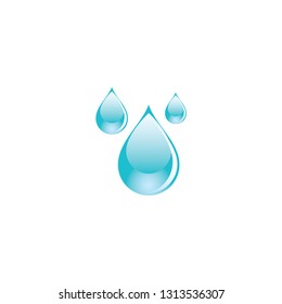 water drop vector on a white background