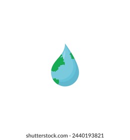 water drop vector world water day save