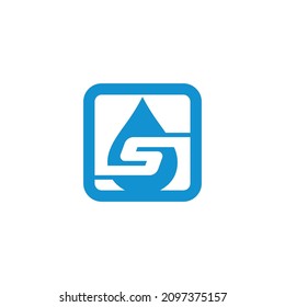 Water drop and wave icon Logo Template vector illustration design