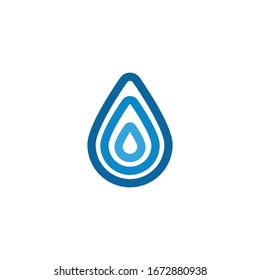 water drop, wave logo Ideas. Inspiration logo design. Template Vector Illustration. Isolated On White Background