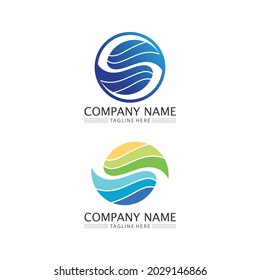 Water drop and wave  Logo Template vector illustration design