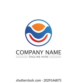Water drop and wave  Logo Template vector illustration design