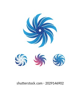Diseño de ilustraciones vectoriales de plantillas de logotipo de caída de agua y oleaje