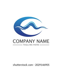 Water drop and wave  Logo Template vector illustration design