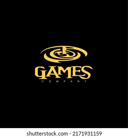 water drop wave logo unique logo for game company