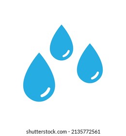 water drop or wet icon vector