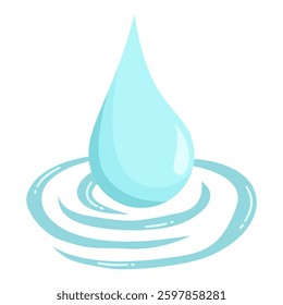 Water Drop World Water Day Celebration Illustration
