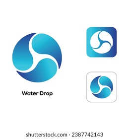 	
Water Drop or Yin Yang creative logo design