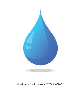 Water Droplet 3d gradient Vectorart